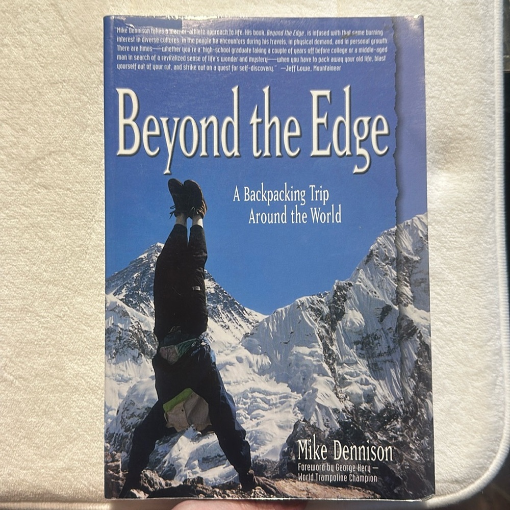⭐️2/$12⭐️ Travel. Backpacking around the world. Beyond the edge